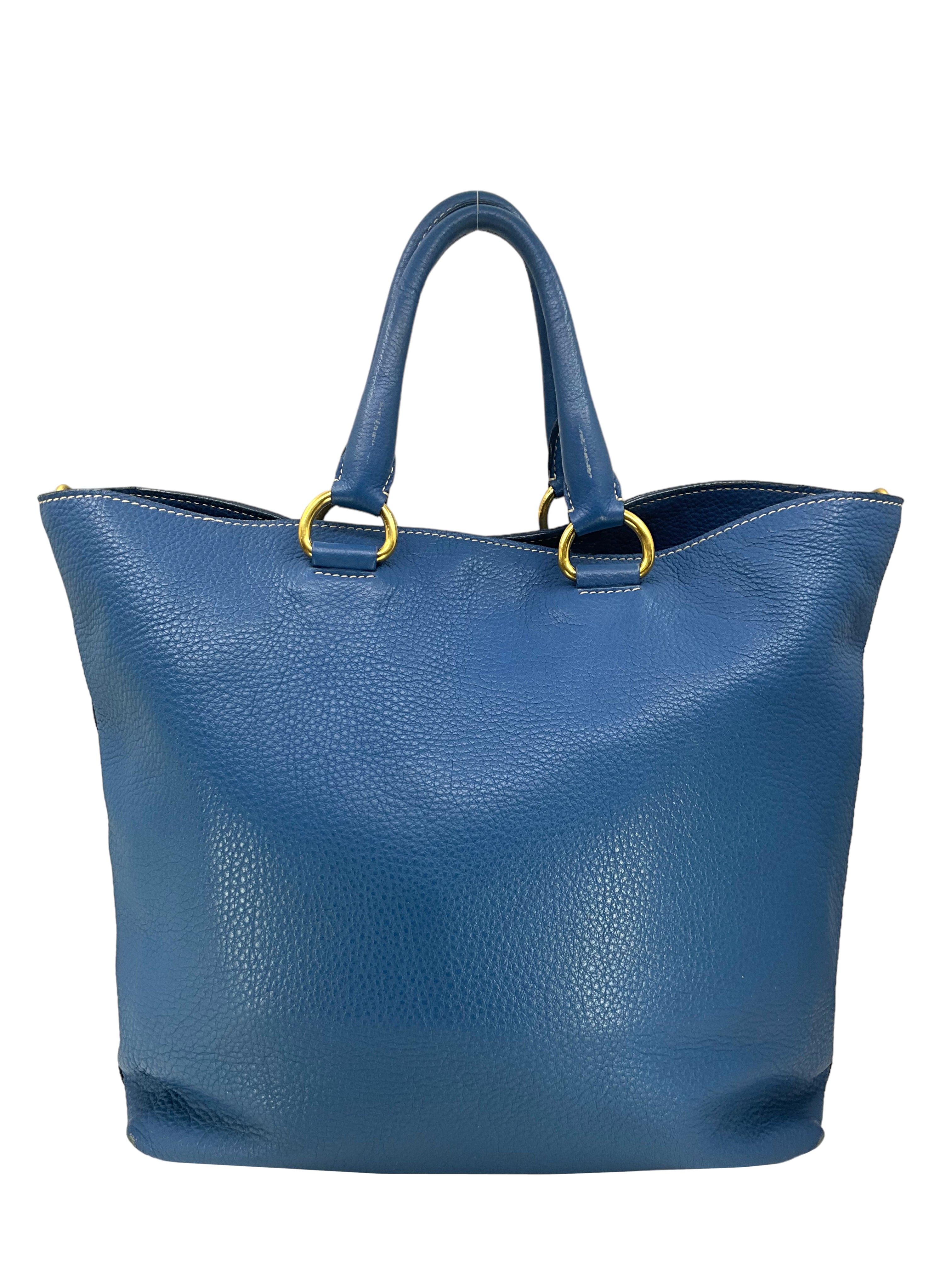 Prada Vitello Daino Open Shopper Tote Bag - Genuine Leather Luxury Handbag for Women, Spacious Work Tote with Top Handle - Perfect for Office, Travel & Everyday Use