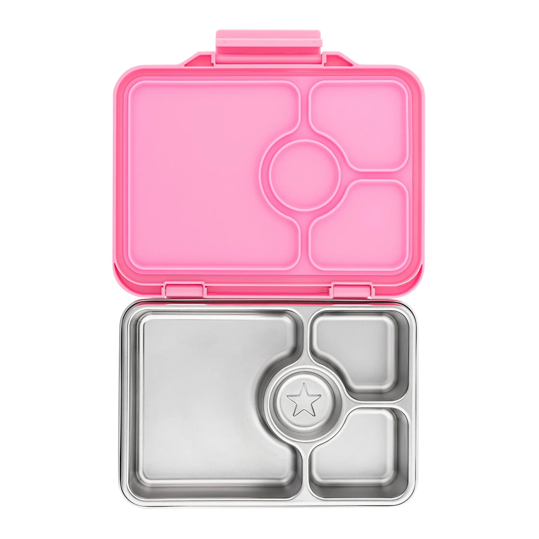 Yumbox Prêt Stainless Steel Lunch Box - Leak Proof Bento Box for Kids & Adults | Versailles Pink | Perfect for School, Work, Picnics & Travel
