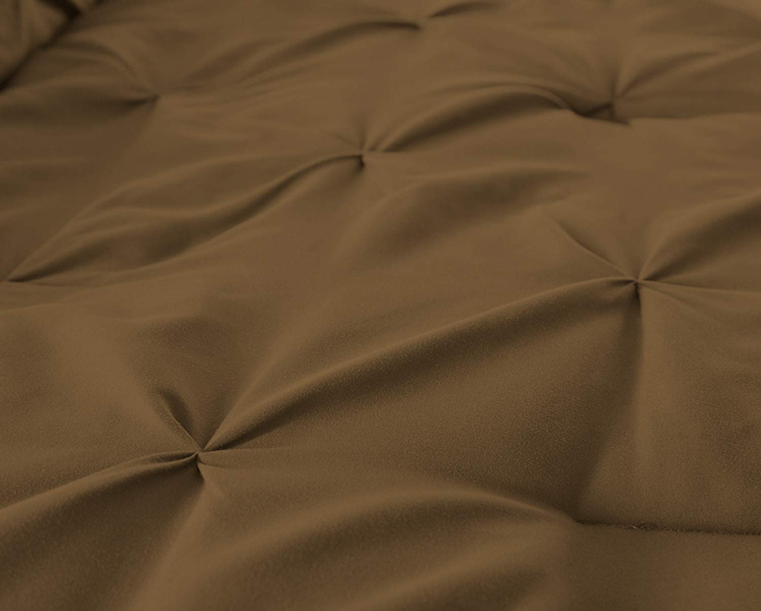 Premium 100% Egyptian Cotton 7-Piece Pinch Pleat Pintuck Comforter Set - 800 Thread Count, Ultra Soft & Breathable (California King, Taupe) for Luxury Bedroom Decor & Hotel-Style Comfort