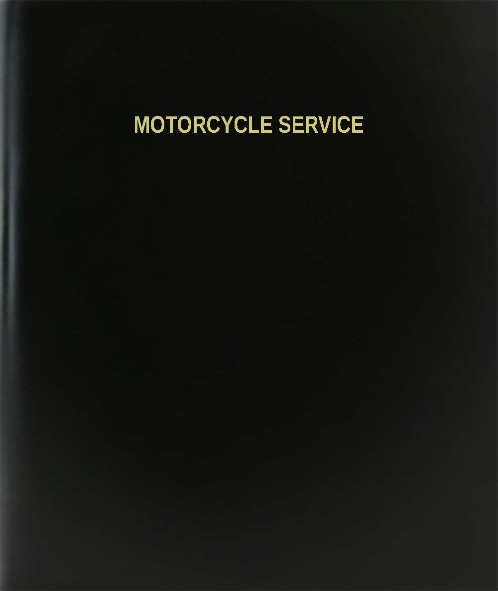 BookFactory Motorcycle Service Log Book - 120 Page, 8.5x11 Inch Black Hardbound Journal for Bike Maintenance & Repair Records | Perfect for DIY Mechanics & Motorcycle Owners