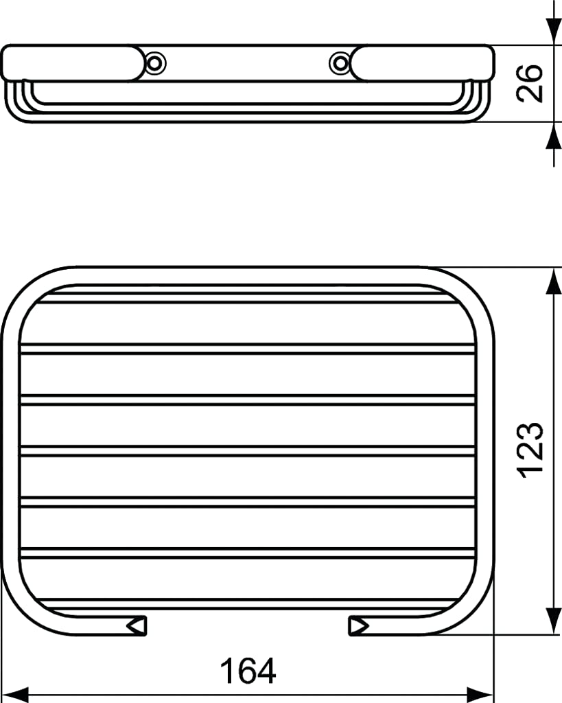 A9158AA Chrome Soap Dish for Bathroom - Elegant and Durable Soap Holder for Showers, Sinks, and Countertops