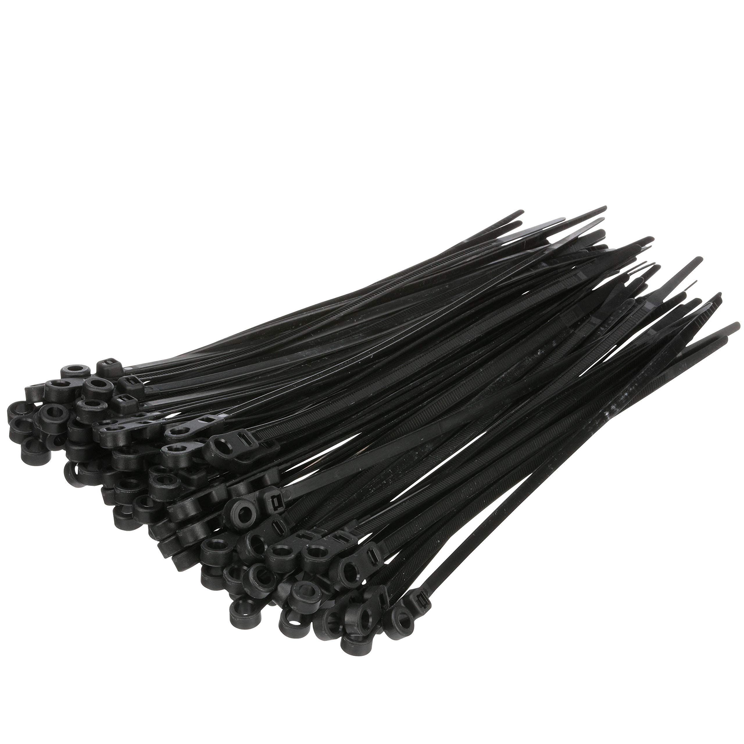 Seachoice Cable Ties - Heavy Duty Nylon Zip Ties for Organizing Wires, Bundling Cables & Home Improvement (100-Pack) - Perfect for DIY Projects, Office Use & Outdoor Applications