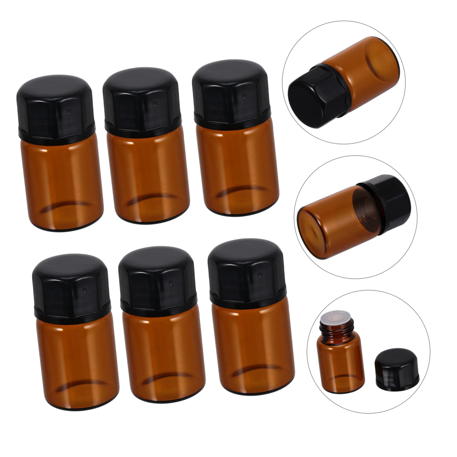 Premium 1ml Glass Essential Oil Bottles (50-Pack) - Leakproof, Durable & Travel-Friendly for Aromatherapy, DIY Beauty, Perfume Making & Skincare Products - Perfect for Home, Spa & On-the-Go Use