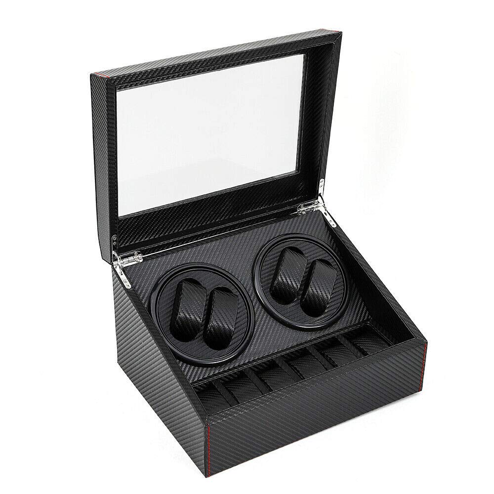 YIYIBYUS 4+6 Watch Winder Box - Automatic Rotation for Watch Collection - US Stock