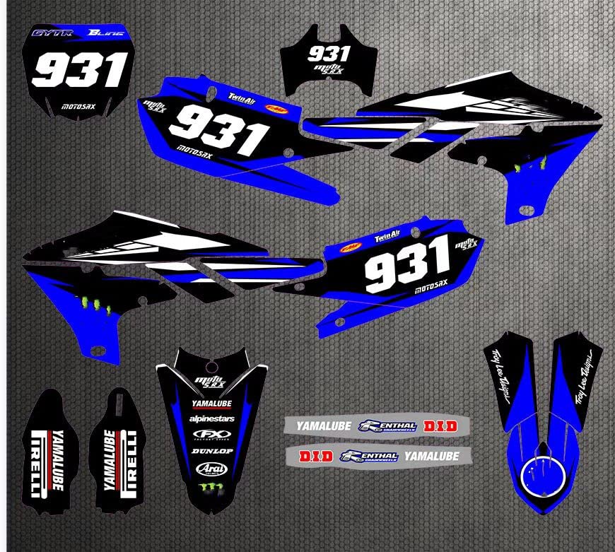 MXP Custom XTZ 125 Graphics Decals Kit - Compatible with Yamaha XTZ125 (2015-2023) - High-Quality Vinyl Stickers for Motorcycle Customization - Perfect for Off-Road, Trail Riding & Bike Personalization