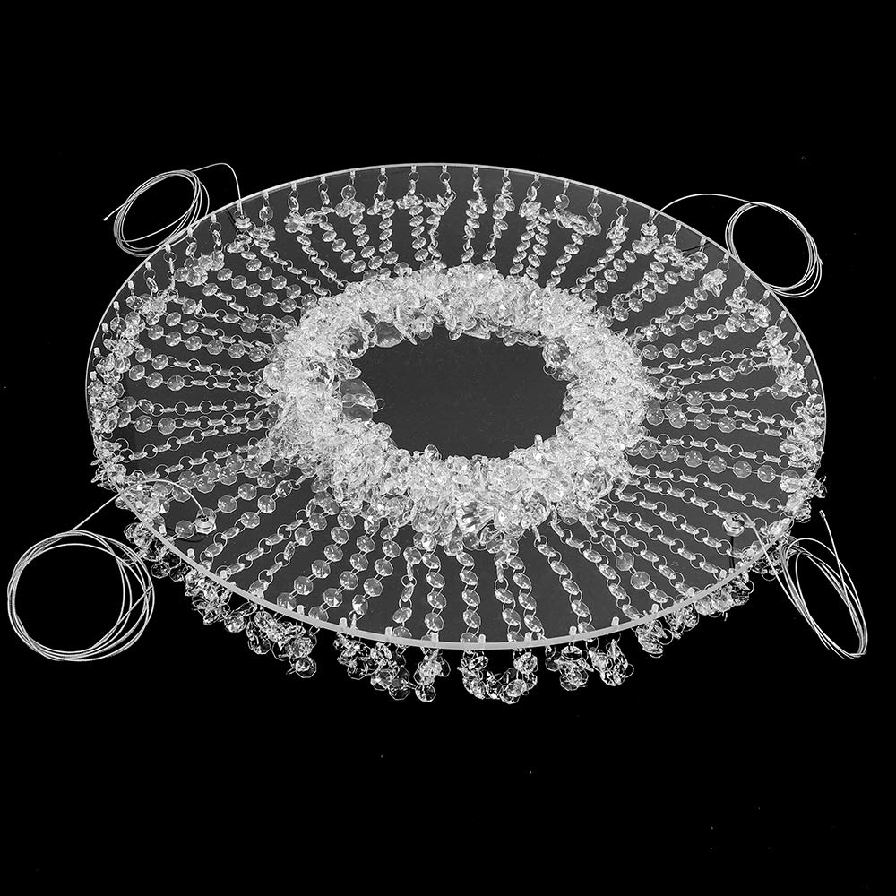 Elegant Hanging Cake Stand - Upside Down Chandelier Cake Rack for Wedding, Birthday Party & Romantic Dessert Display | Perfect for Tiered Cakes, Cupcakes & Sweet Treats at Special Events