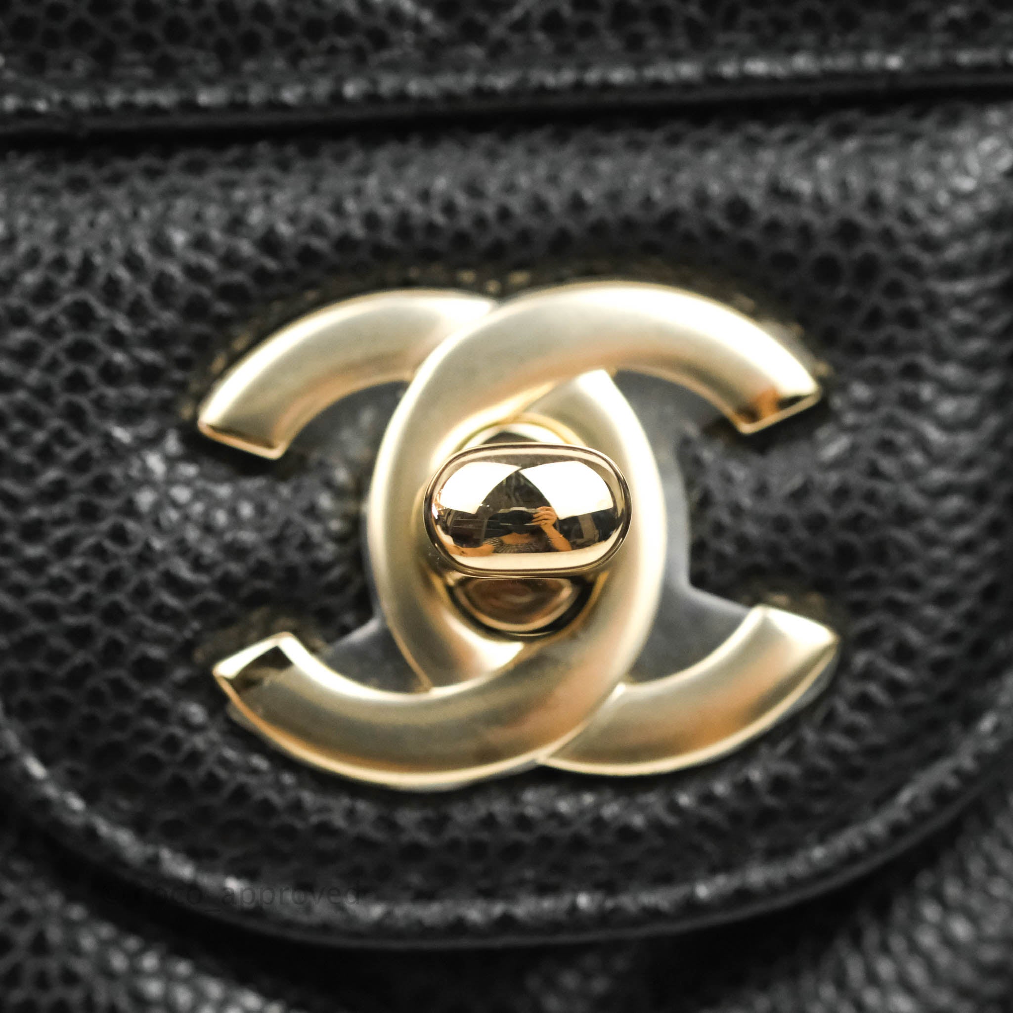 Chanel Classic Chevron Small Double Flap Bag Black Caviar Leather Gold Hardware - Luxury Designer Handbag for Women, Perfect for Parties & Evening Events