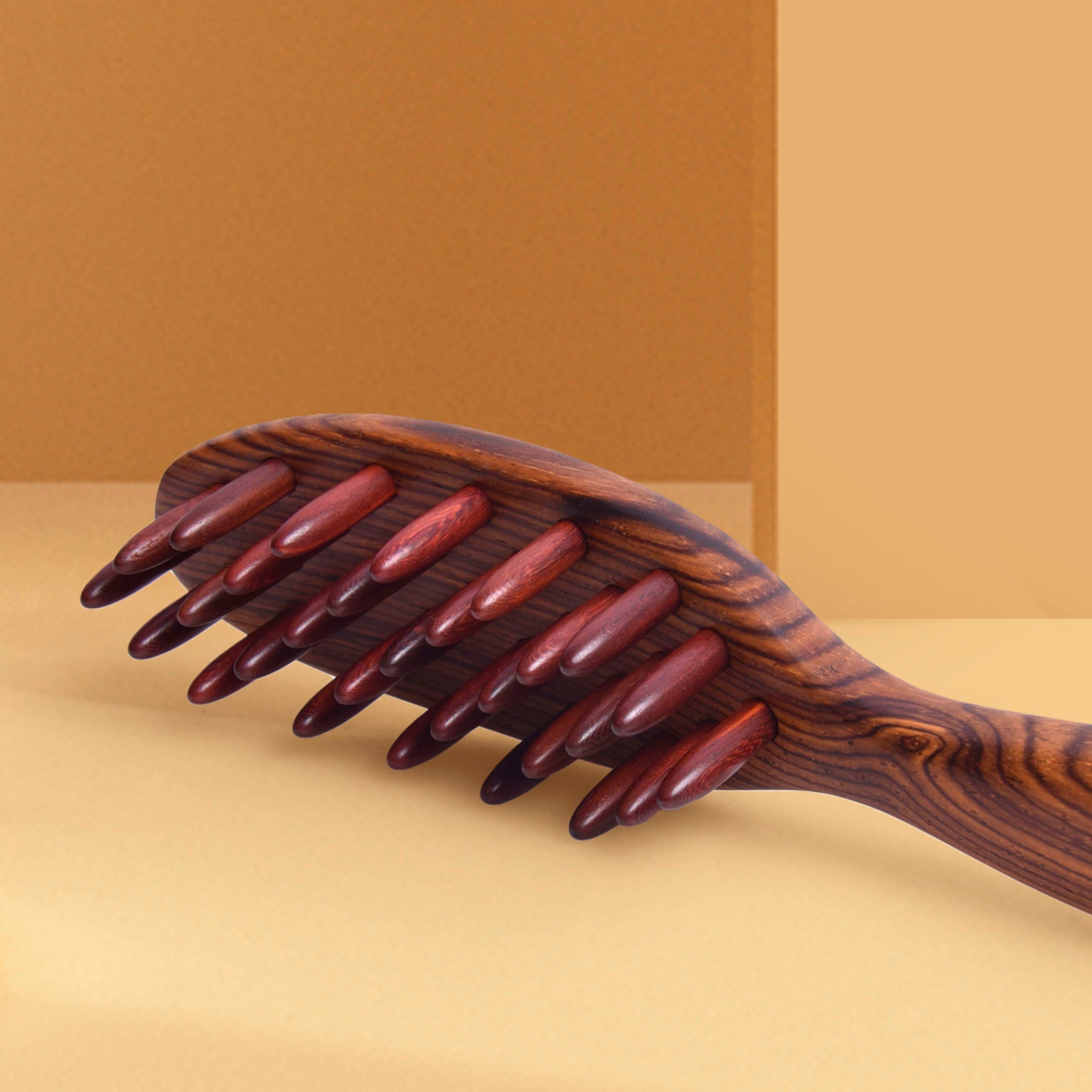 RoseWOOD Scalp Massager for Hair Growth & Relaxation - Handheld Head Scratcher for Stress Relief & Dandruff Removal - Perfect for Home Spa & Self-Care Routine