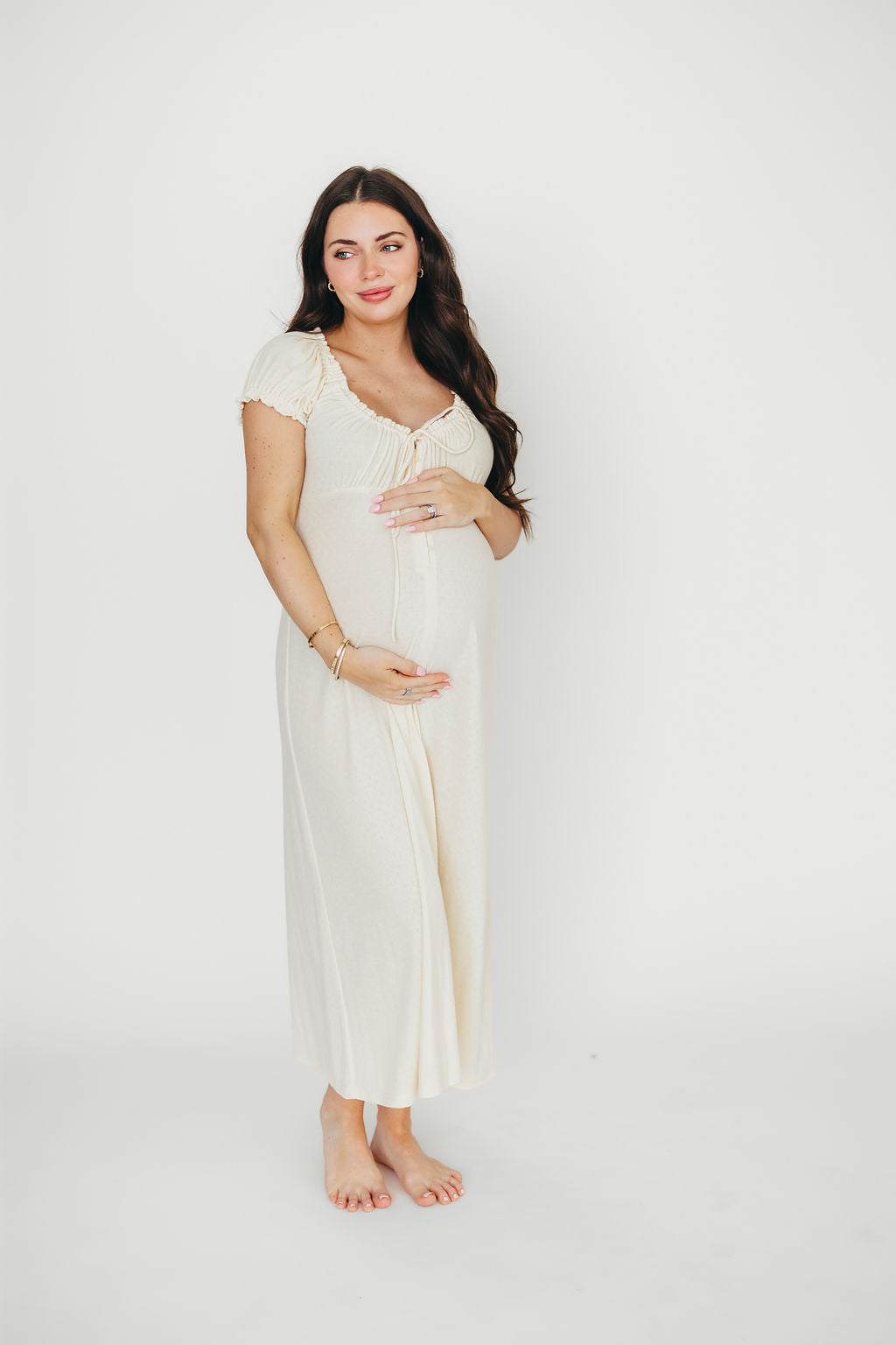 Remi Maxi Dress in Custard - Elegant Flowy Long Dress for Women | Perfect for Summer, Beach, Weddings & Casual Outings