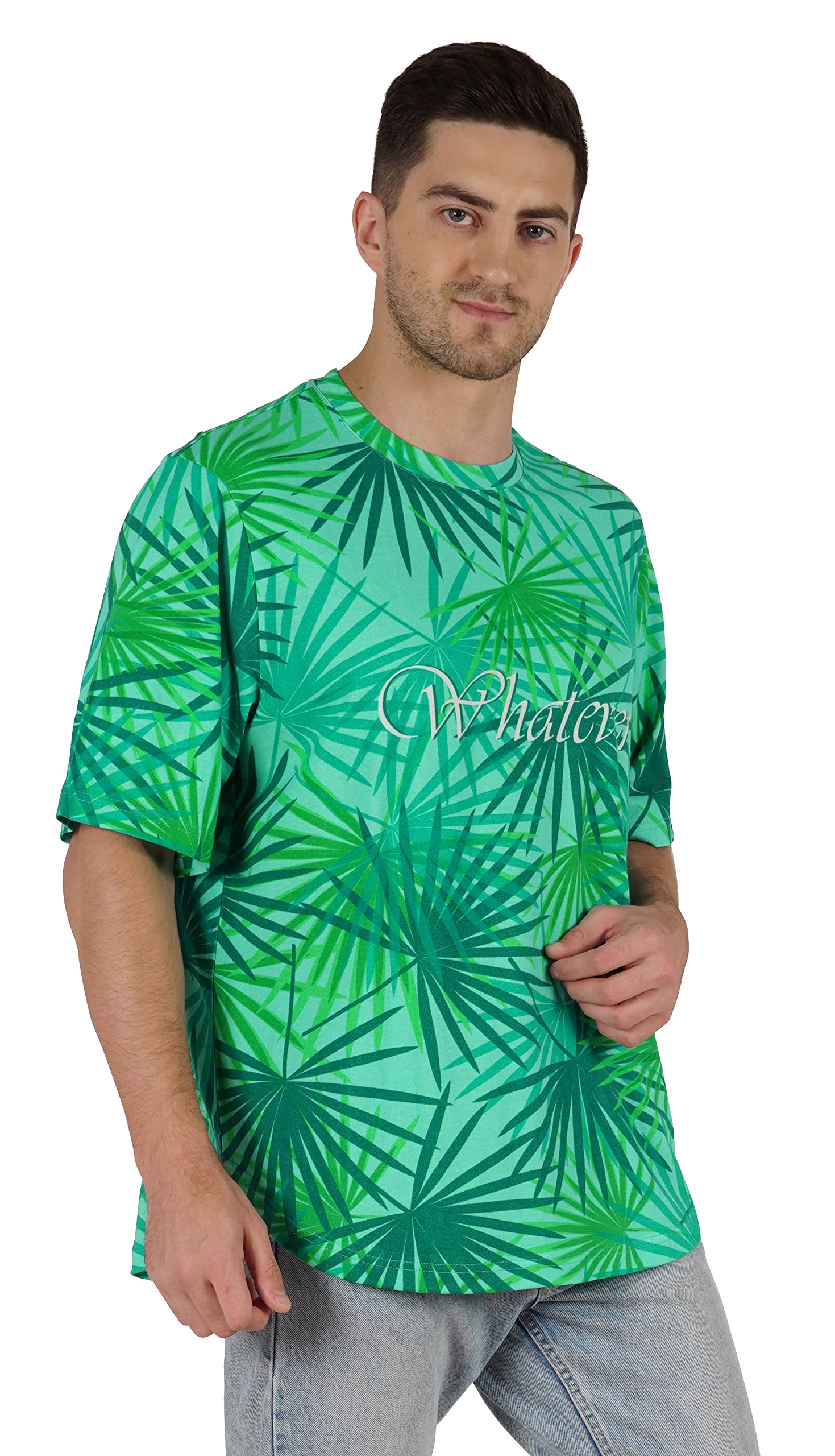 **Inkmeso Men's Half Sleeve Loose Fit Printed Casual T-Shirt - Beach Holiday Wear, Summer Outfits, Street Style & Travel Comfort**