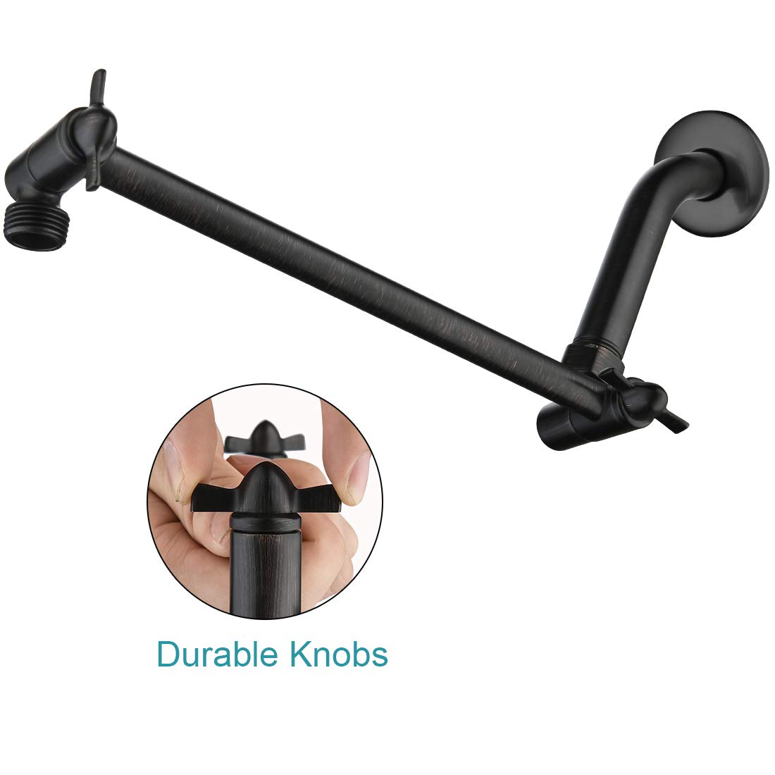 BRIGHT SHOWERS 4-Spray Shower Head Set - Oil Rubbed Bronze & Black Finish with 60