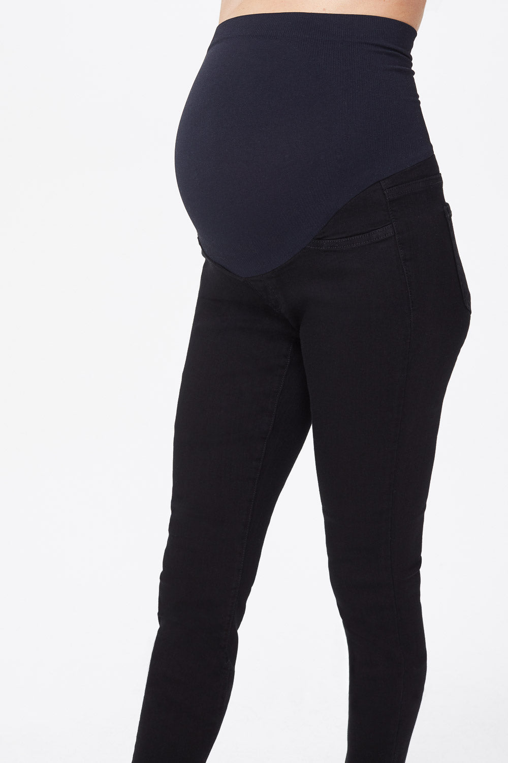 Best Ami Skinny Maternity Jeans for Women - Stretch Comfort Fit Pregnancy Denim Pants in Black | Perfect for Work, Casual Wear & Everyday Comfort
