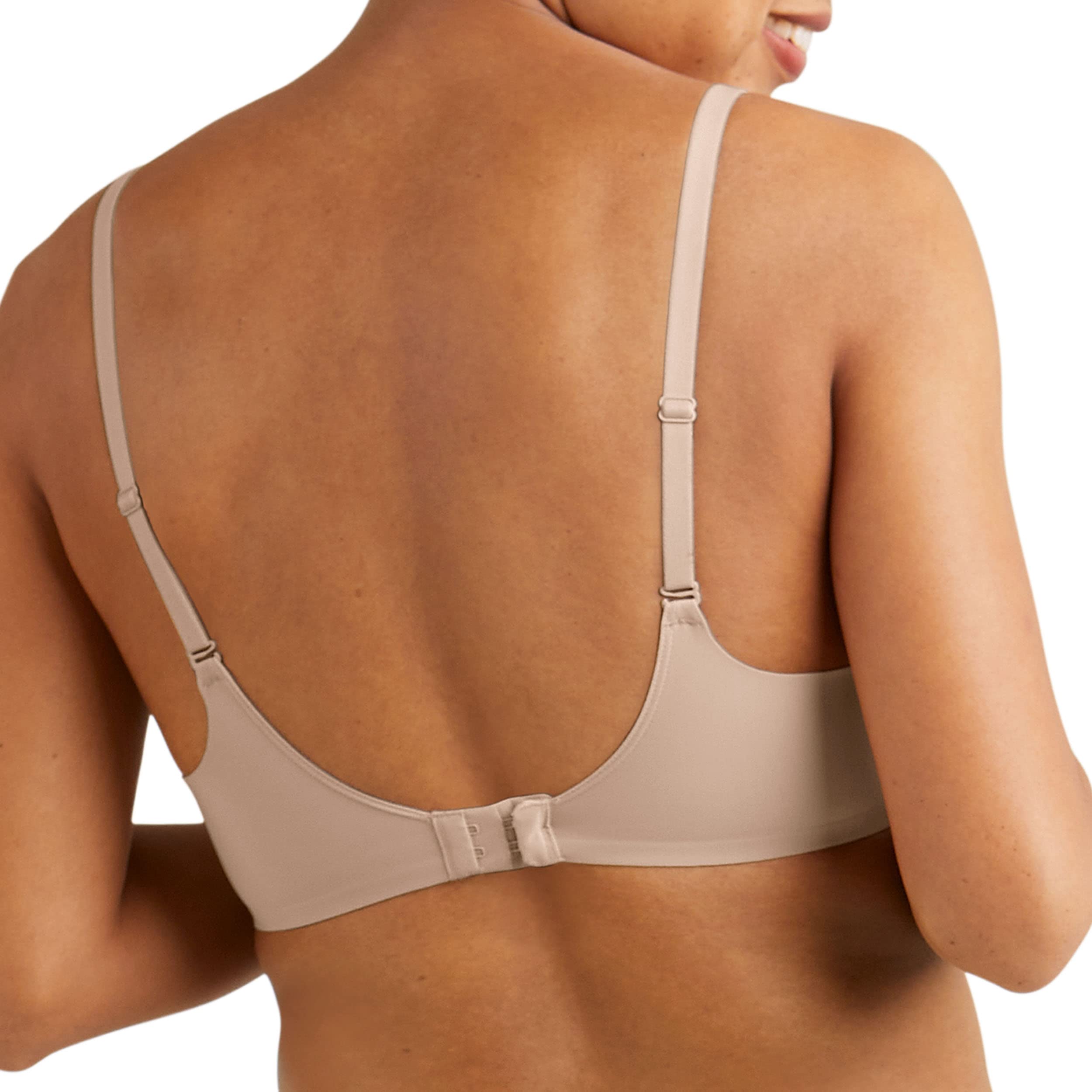 Maidenform Women's One Fab Fit Wireless Demi Bra - Comfortable T-Shirt Bra for Everyday Wear, Work & Lounge