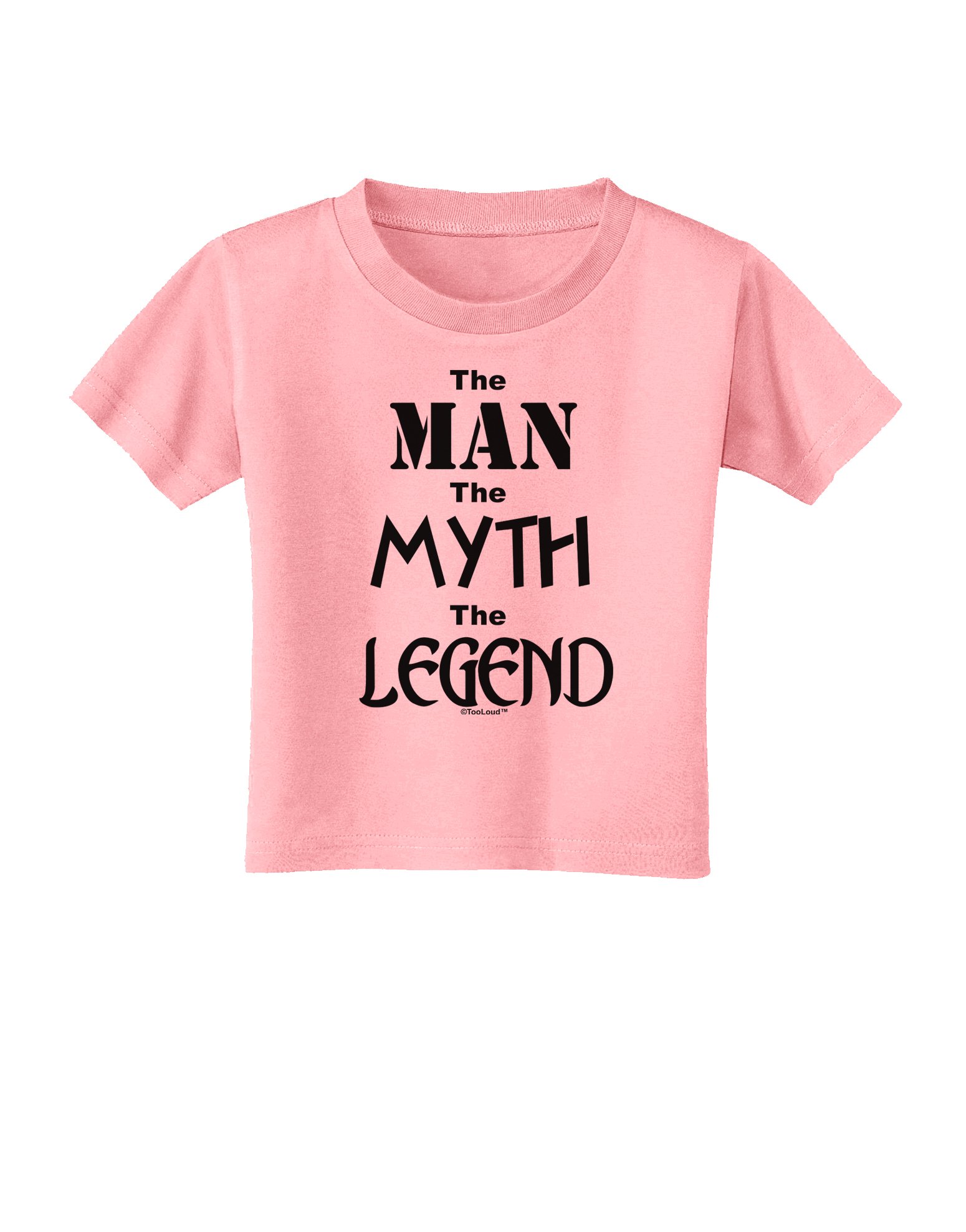 TOOLOUD The Man The Myth The Legend Funny Toddler T-Shirt - Cute Graphic Tee for Boys & Girls - Perfect for Playdates, Birthday Parties & Family Photos
