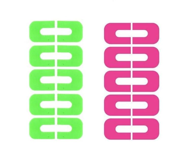 TERXA Nail Polish Protector Tape - U Shape Spill Proof Stickers for Manicure & Nail Art | Anti Overflow Stamping Strips (2 Sheets, Multicolor) | Perfect for DIY Nail Designs & Professional Salon Use