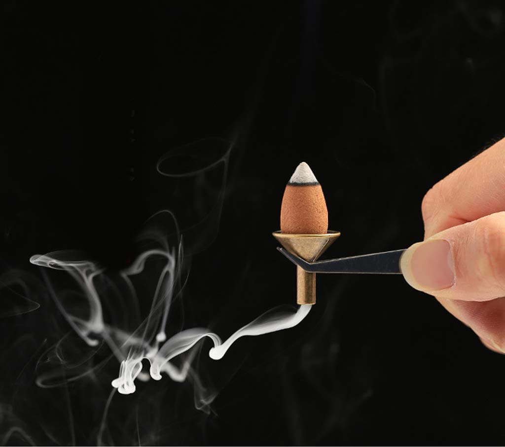 Premium Backflow Incense Burner Holder - 5 Pack Cone Incense Burner Accessories for Aromatherapy, Meditation & Home Decor - Perfect for Relaxation & Spiritual Practices