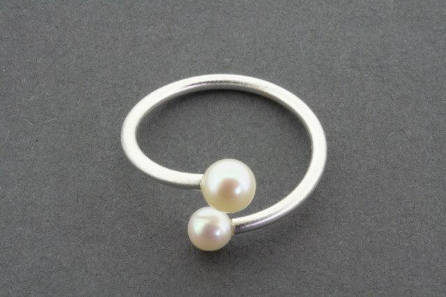 Elegant Sterling Silver & Freshwater Pearl Ring for Women | Dainty Jewelry Gift for Her | Perfect for Weddings, Anniversaries & Special Occasions