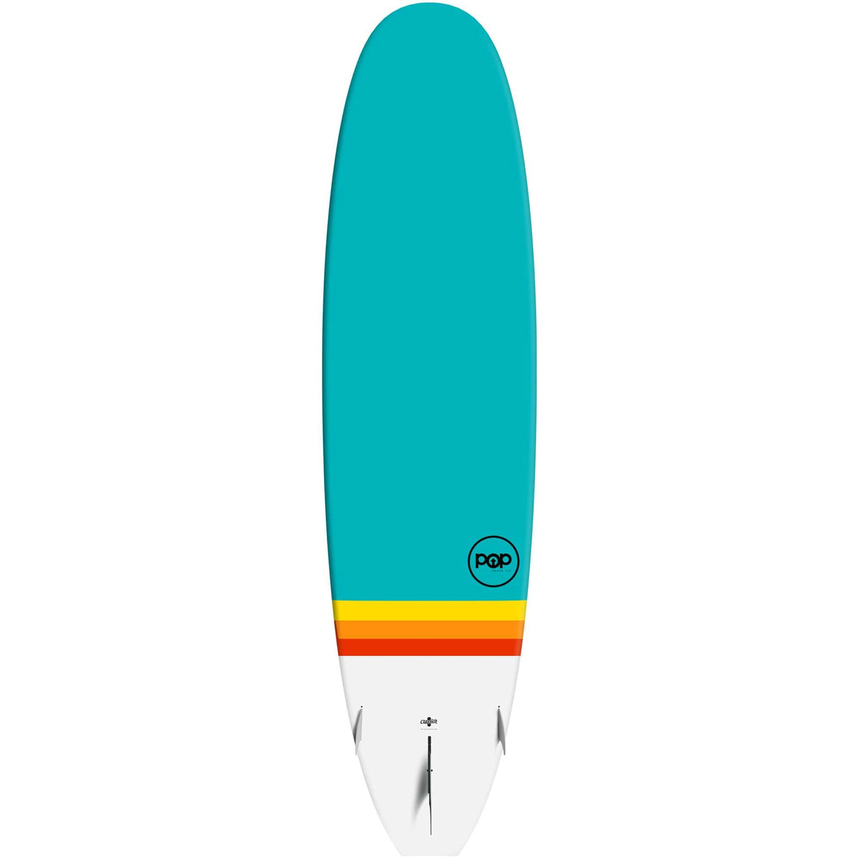 POP 10'6 Rigid Stand Up Paddle Board - Classico Turquoise & Yellow - Perfect for Surfing, Yoga & Fitness on Lakes, Rivers & Oceans