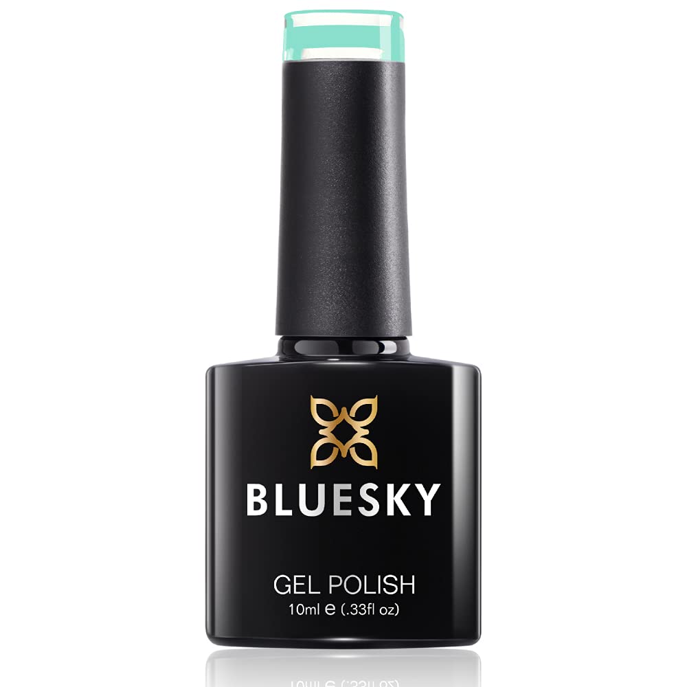 Bluesky Gel Nail Polish - Mint Humbug Pastel 11 (10ml) | Long Lasting, Chip Resistant Green Mint Pastel Nail Lacquer | Requires UV/LED Lamp for Curing | Perfect for Salon, Home Manicures & Nail Art Designs