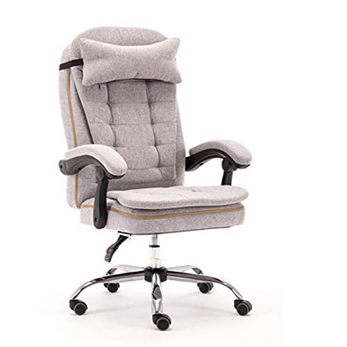 Ergonomic Office Desk Chair with Flip-Up Armrests, 360° Swivel & Adjustable Height - Gray Task Chair for Home Office, Gaming & Computer Work