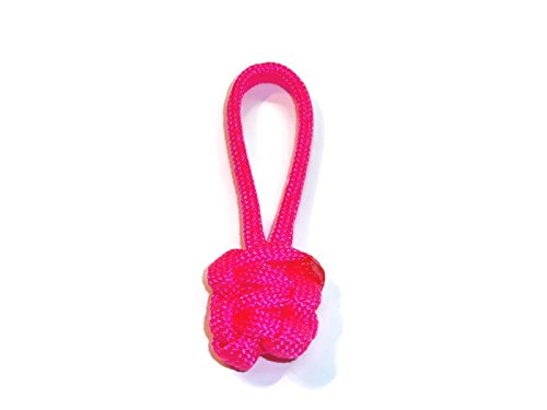 RedVex Zipper Pulls & Paracord Lanyards - Pink 2.5 inch (3 Pack) for Outdoor Gear & Knives