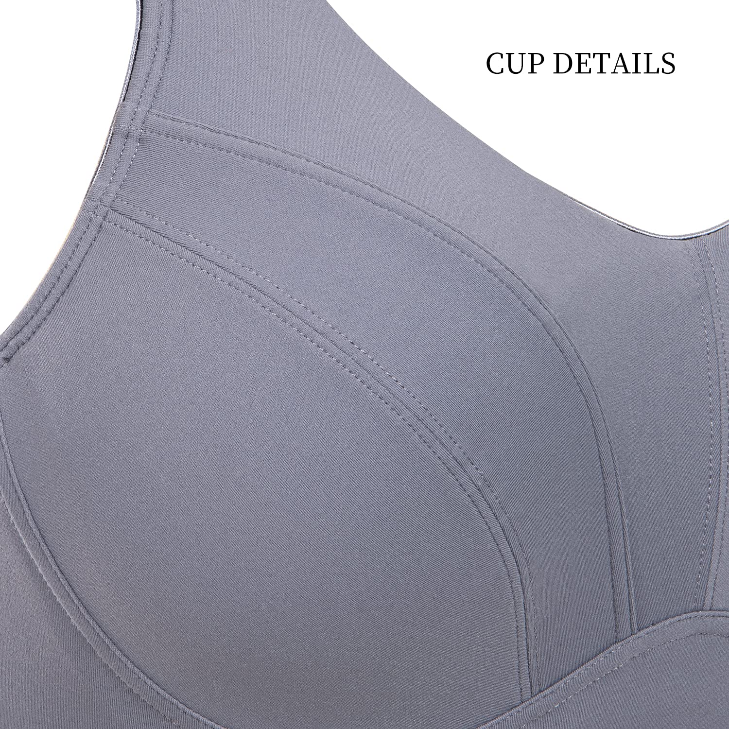 ZeroBound High Impact Sports Bras for Women - Full Coverage, Underwire Support, Padded & Adjustable Straps - Plus Size Activewear for Running, Gym & High-Intensity Workouts