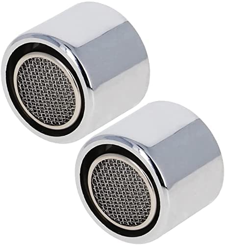 19.3mm Faucet Aerators - High Flow Water Saving Faucet Flow Restrictor Replacement Parts - 7PCS Sink Aerator Kit for Bathroom, Kitchen & RV Use - Reduce Splash & Save Water with Durable Brass Insert Aerators