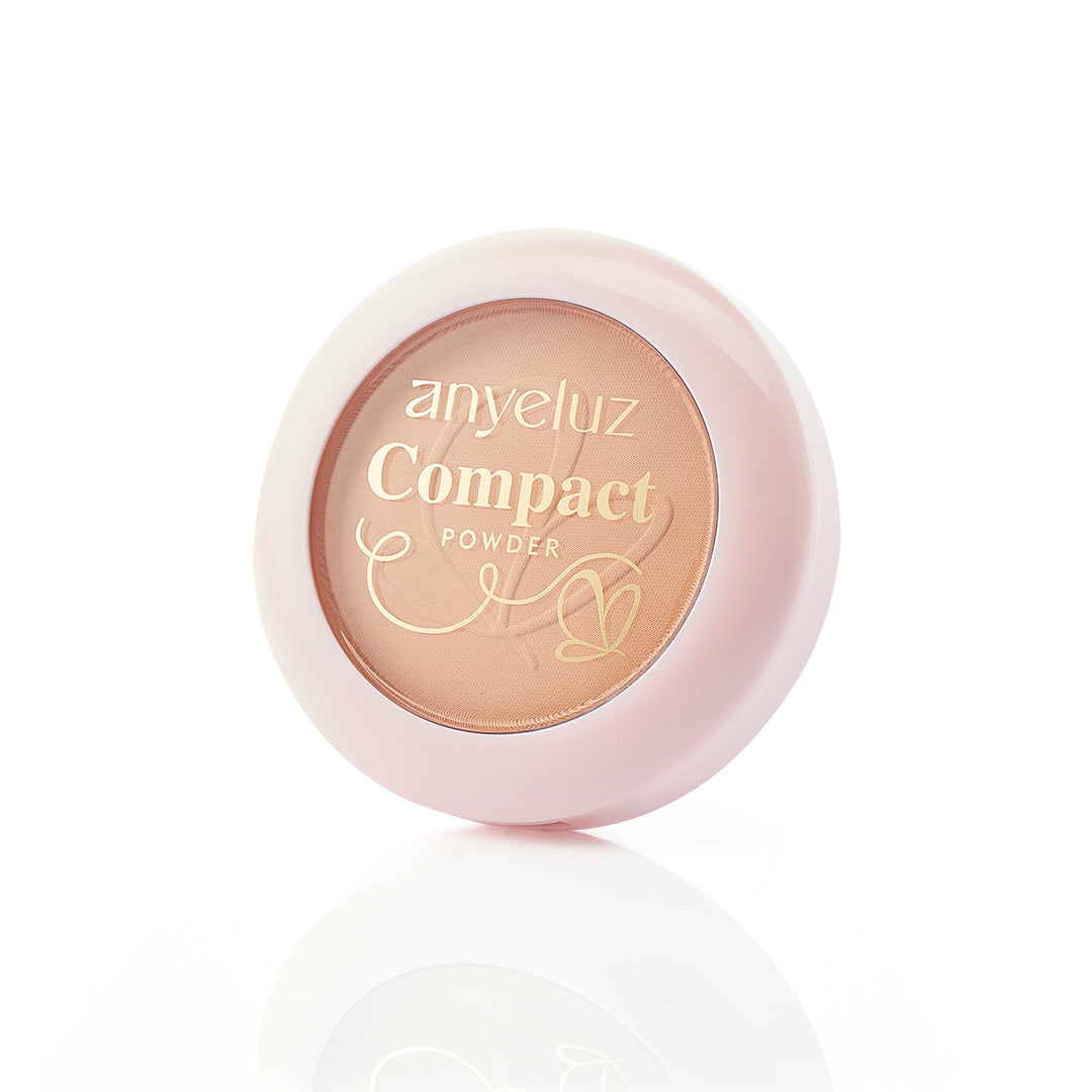 Anyeluz Compact Powder - Long Lasting Matte Finish, Oil Control & Pore Minimizing for Flawless Skin | Perfect for Daily Makeup & Touch-Ups
