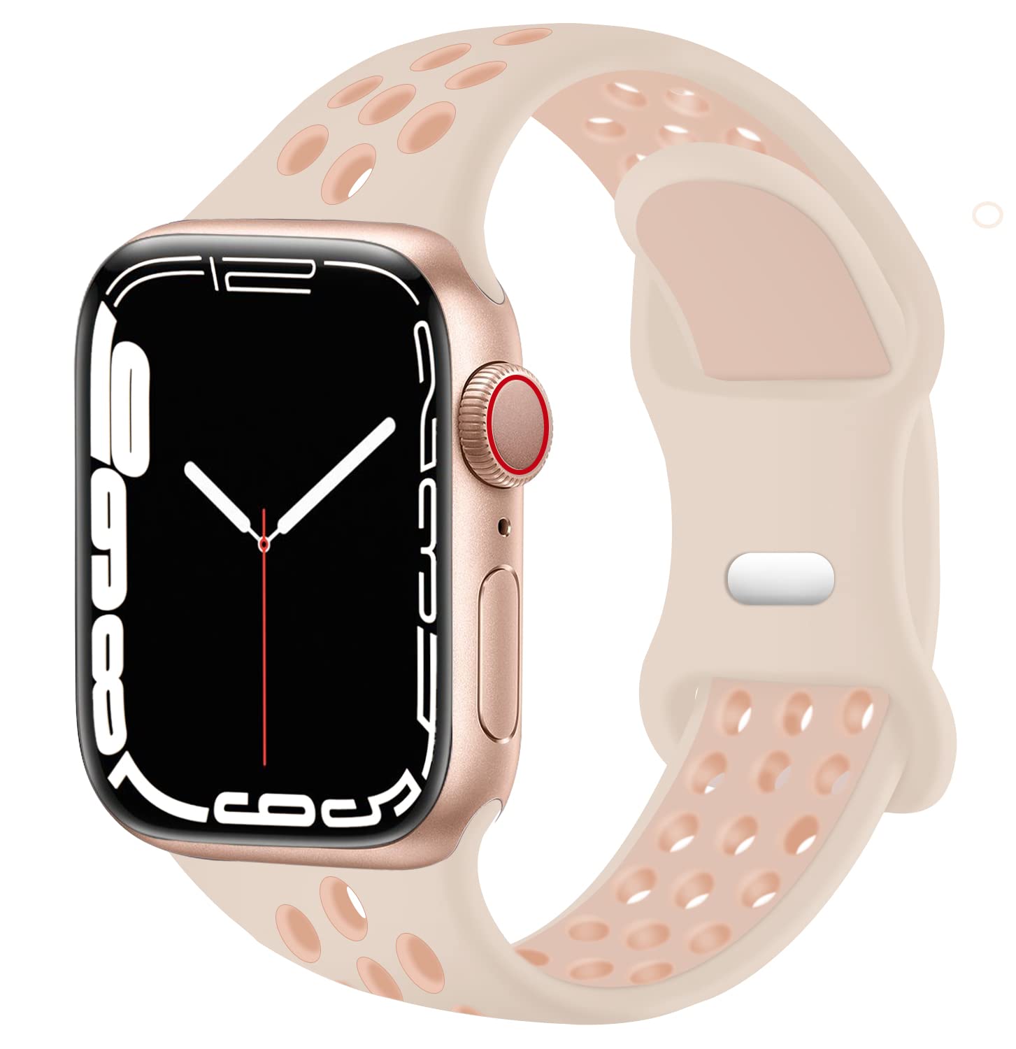 SVISVIPA Sport Bands for Apple Watch 49mm 45mm 44mm 42mm 41mm 40mm 38mm - Breathable Soft Silicone Replacement Strap Compatible with iWatch Ultra, SE & Series 8/7/6/5/4/3/2/1 - Perfect for Running, Gym Workouts & Daily Wear