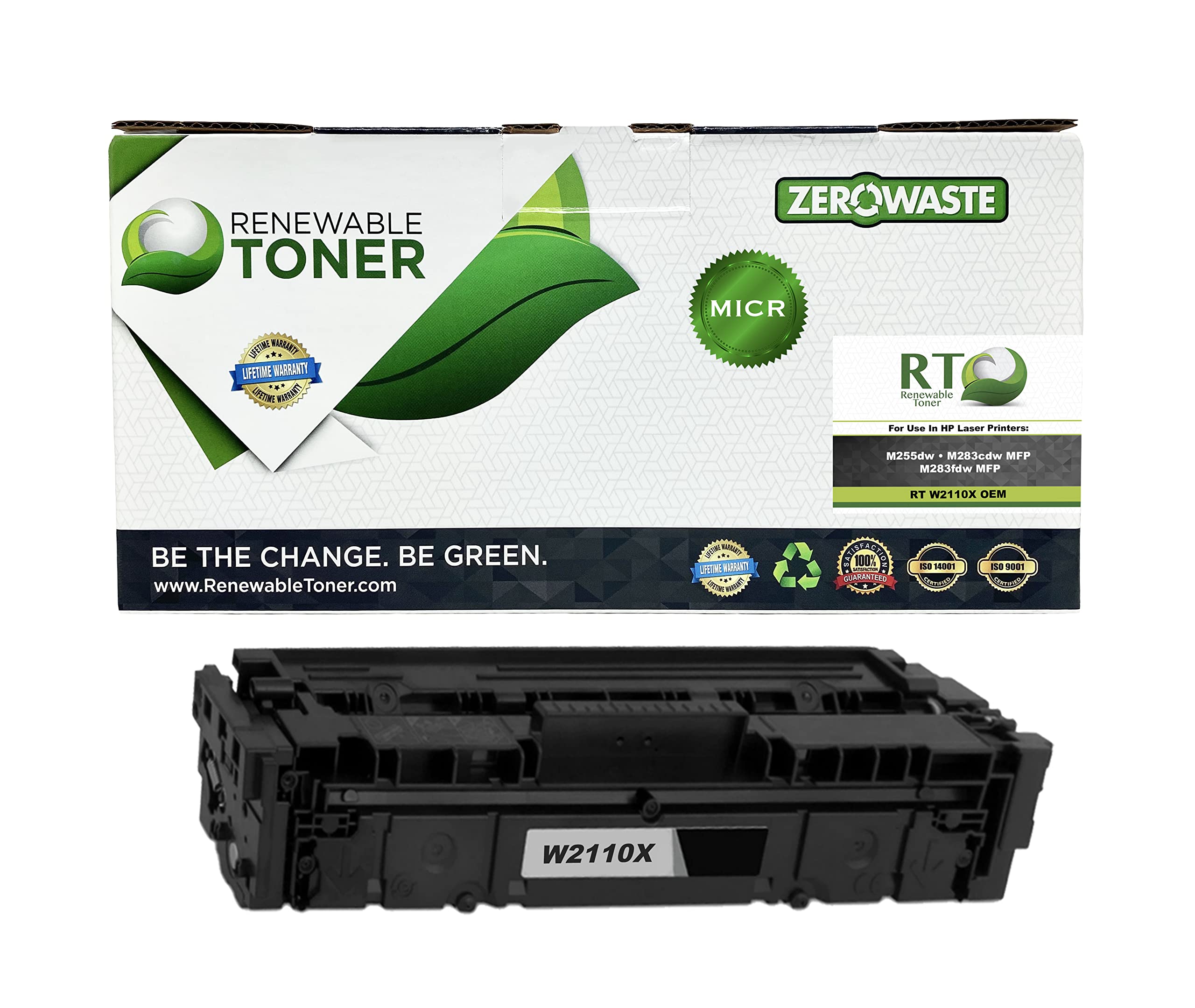 High Yield 206X MICR Toner Cartridge Replacement for HP W2110X, M255, M283 Printers | OEM Compatible | Business & Personal Check Printing | Secure Banking & Office Document Printing