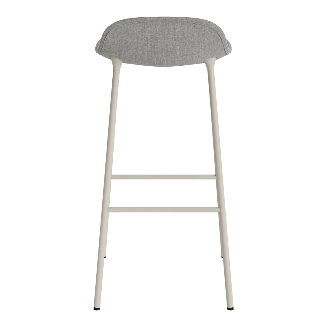 Modern Form Bar Stool with Metal Legs & Upholstered Seat - Perfect for Kitchen Islands, Home Bars & Commercial Use