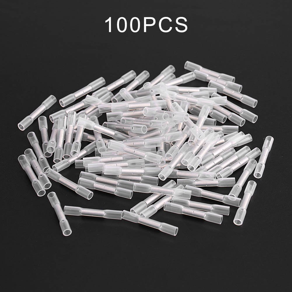Fydun 100pcs Heat Shrink Wire Connectors 26-24AWG for Electrical Wiring & Repairs