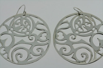 Intricate Cutout Circle Earrings for Women - Boho Chic Dangle Hoop Earrings - Perfect for Parties, Weddings & Everyday Wear