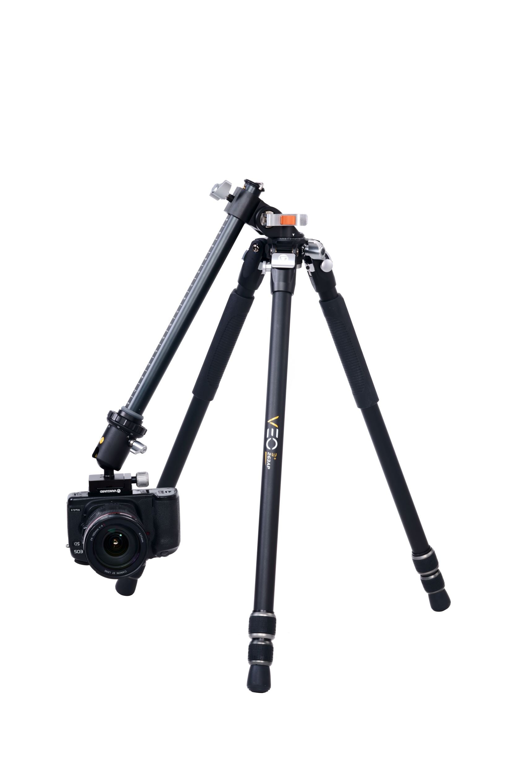 Professional Aluminum Tripod with Ball Head - VEO 3+ 263AB | Stable Overhead Shooting Stand for Photography & Videography | Perfect for YouTube, Vlogging, and Live Streaming