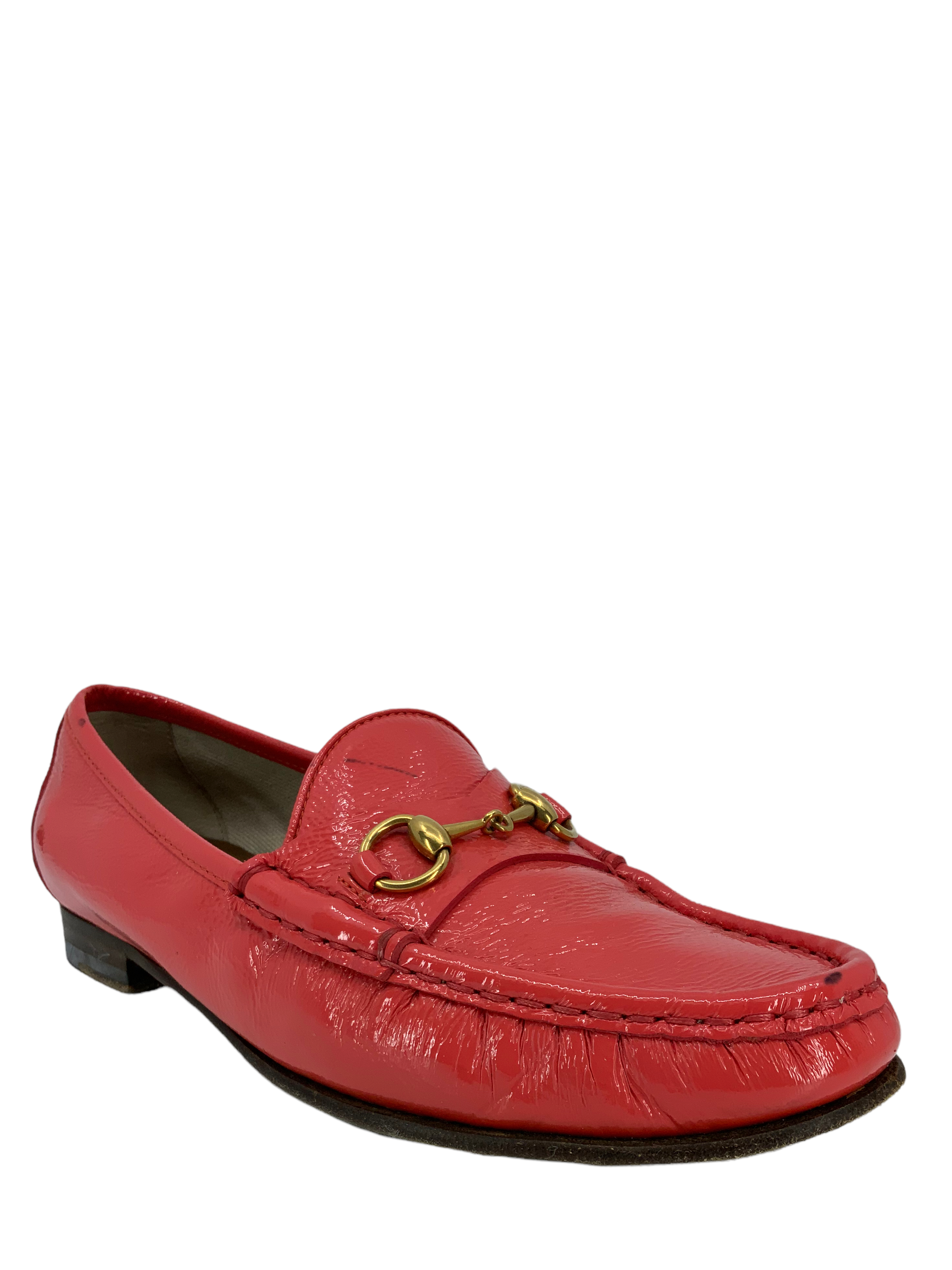 Gucci Classic Patent Leather Horsebit Loafers for Men - Size 8 US | Luxury Italian Designer Shoes for Business, Office & Formal Occasions
