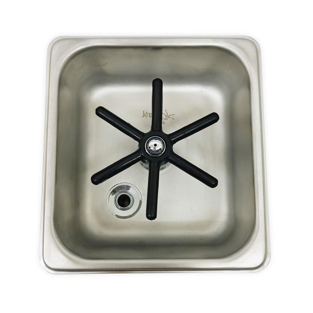 Krome Dispense Flush Mount Rinser - Premium Stainless Steel Sink Sprayer for Kitchen & Bar - Perfect for Washing Dishes, Fruits, and Pets