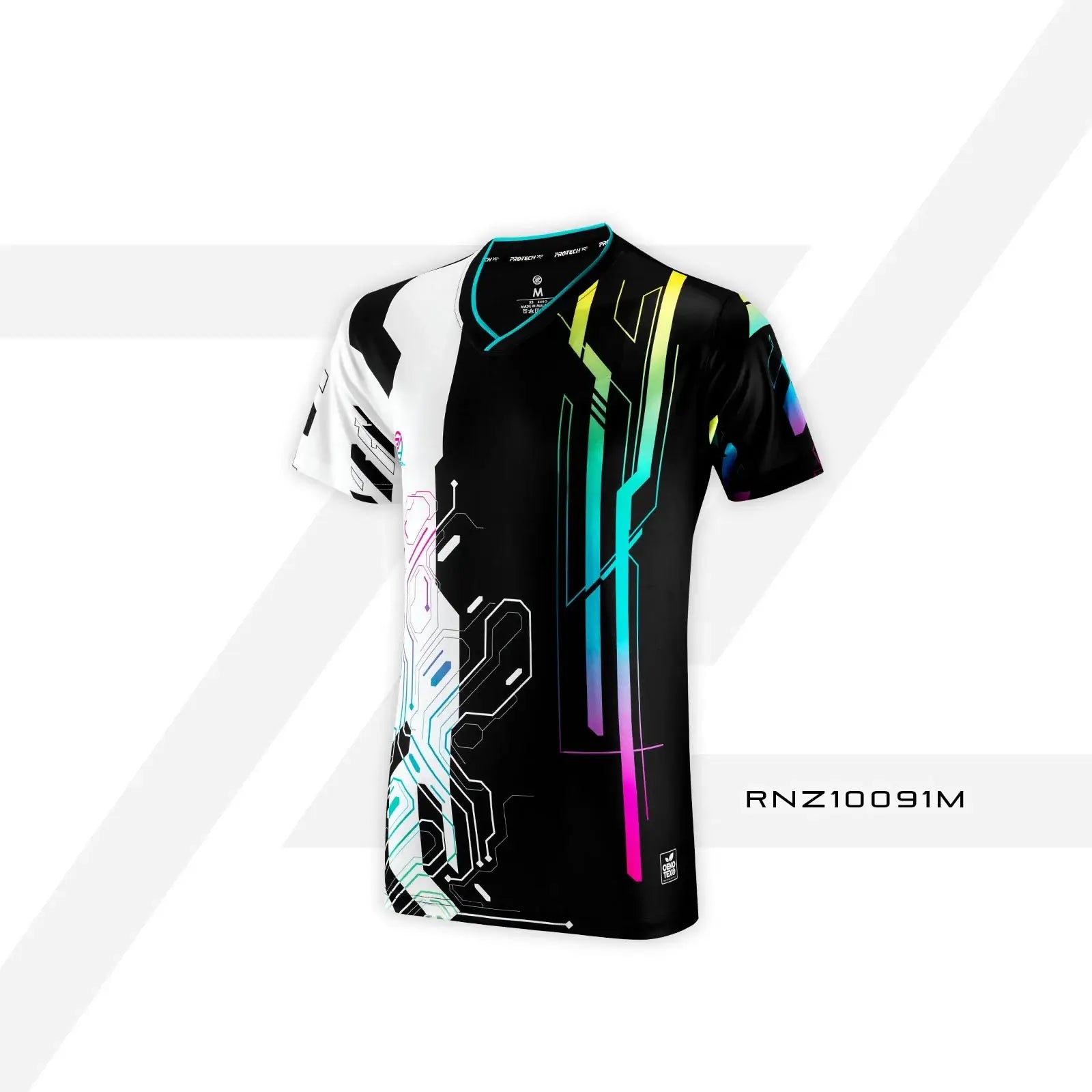 PROTECH Men's Badminton Jersey - Breathable Dry Fit Performance Shirt for Tournament & Training | RNZ10091M | Ideal for Competitive Matches & Gym Workouts