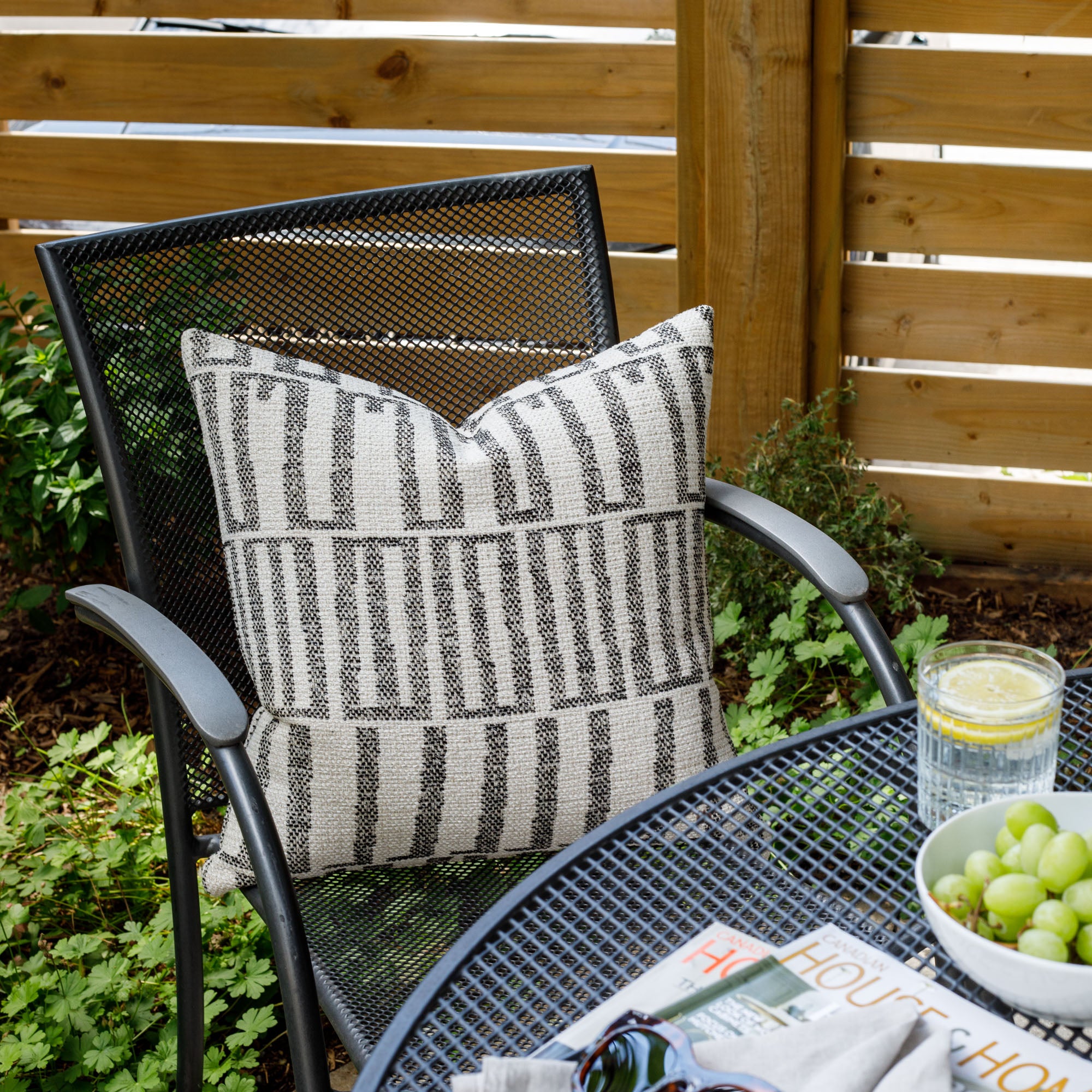 Mallia 20x20 Outdoor Pillow with Carbon Fiber Design - Waterproof & UV Resistant Decorative Throw Pillow for Patio, Poolside, and Garden Furniture - Perfect for Outdoor Lounge Chairs, Sofas, and Daybeds