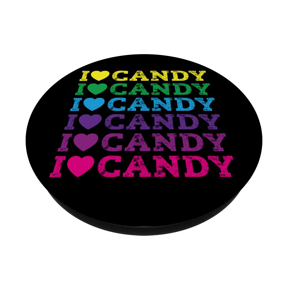 I Heart Candy - Love Candy Halloween Rainbow Colors on Black | Bulk Candy for Parties, Holidays & Gift Bags | Sweet Treats for Birthdays, Valentines & Halloween Celebrations