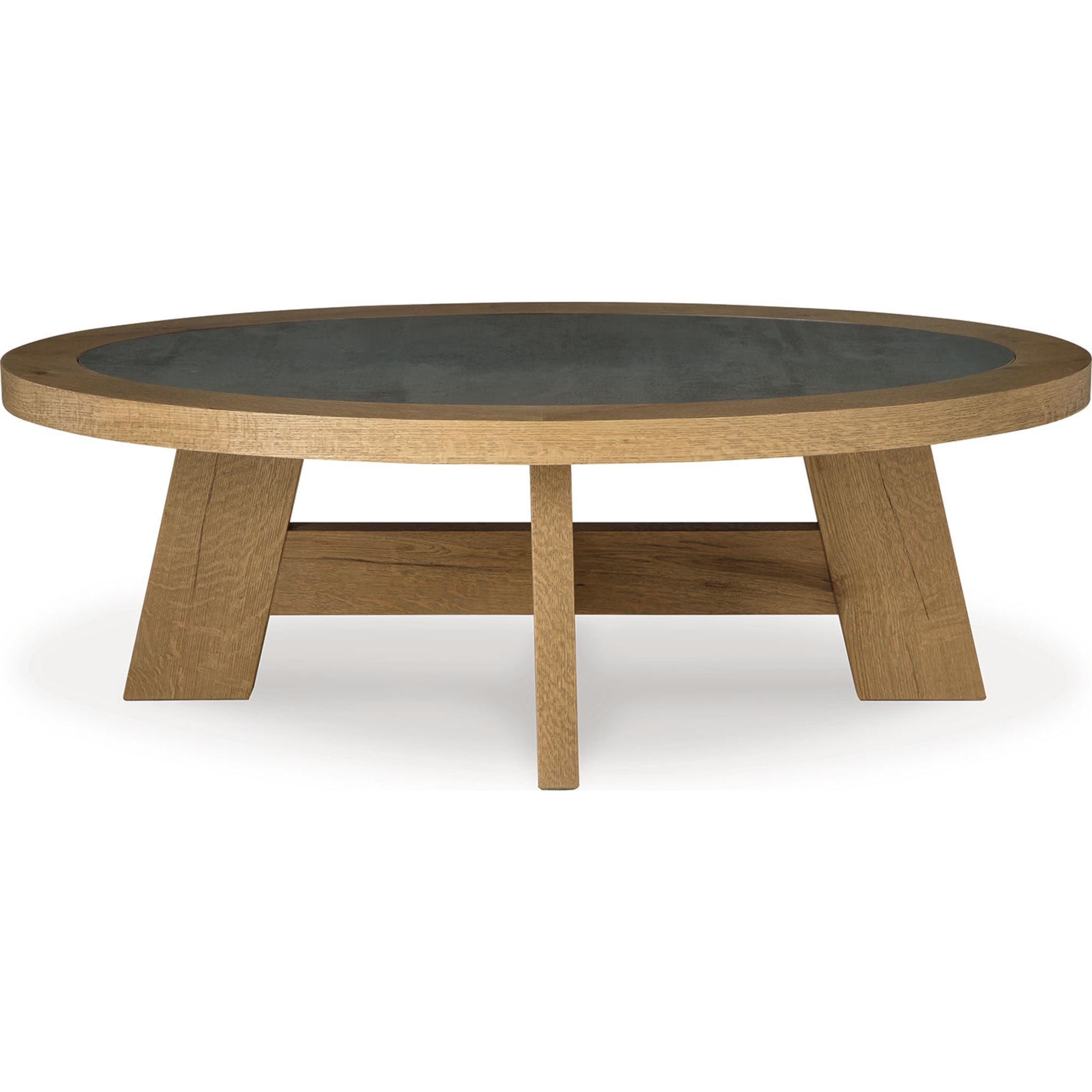 Modern Brinstead Coffee Table - Light Brown Wood Finish - Perfect for Living Room, Office & Lounge Decor