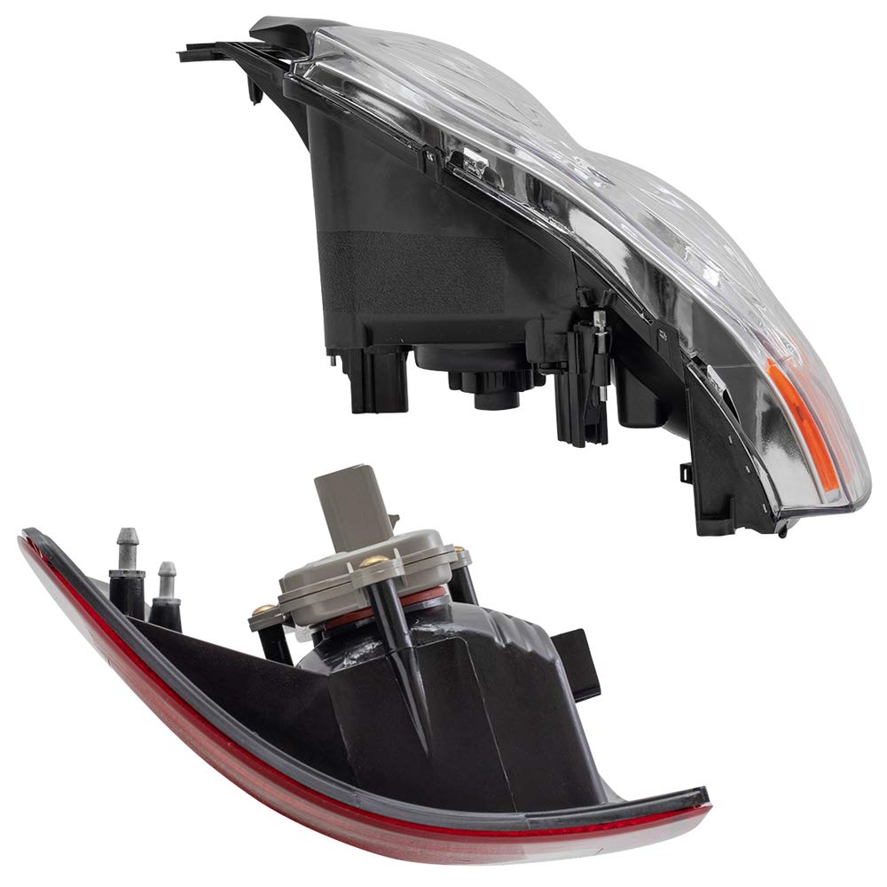 Brock Replacement 4-Piece Halogen Headlight & Taillight Kit with Circuit Boards - Compatible with 2002-2005 Chevy Silverado/GMC Sierra 1500 Pickup Trucks - Perfect for Night Driving & Off-Road Adventures