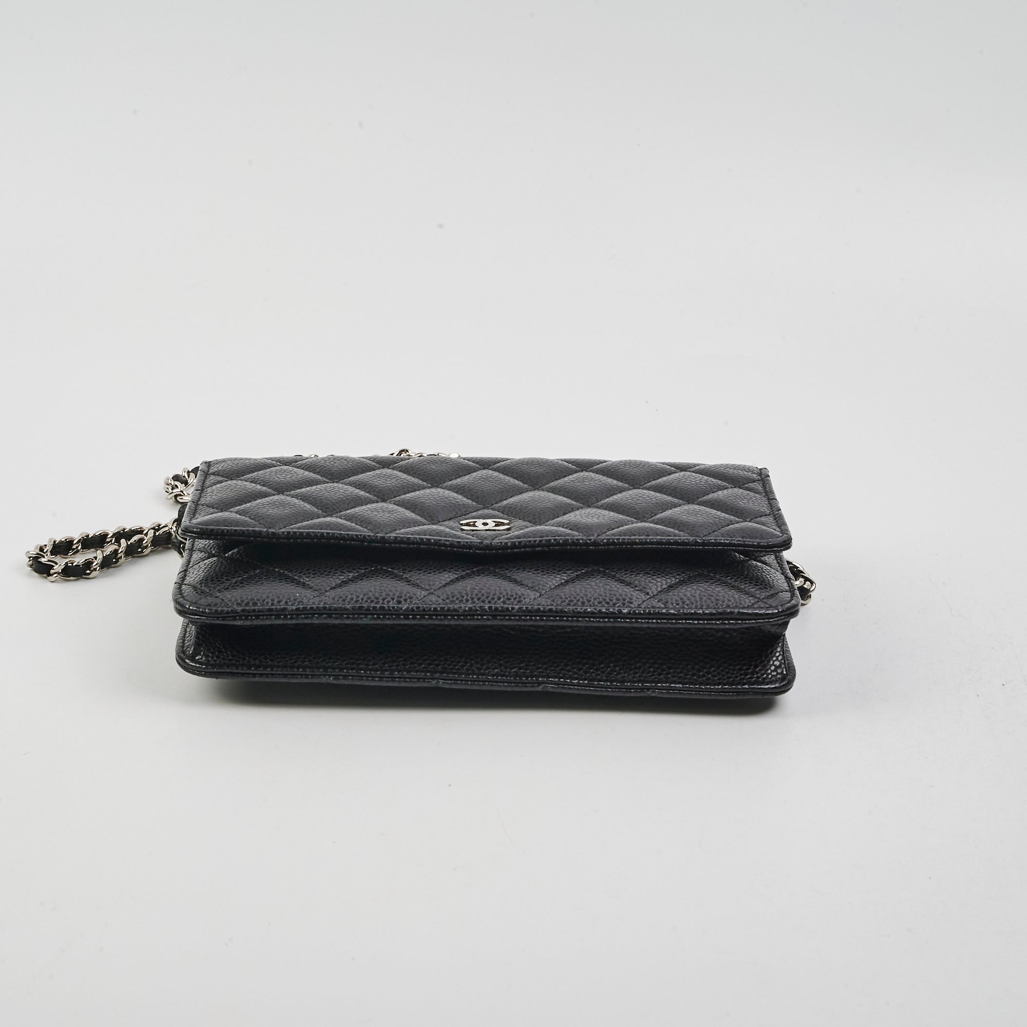 Chanel Caviar Leather Wallet On Chain WOC - Black Crossbody Bag for Women | Luxury Designer Handbag for Everyday Use & Evening Events