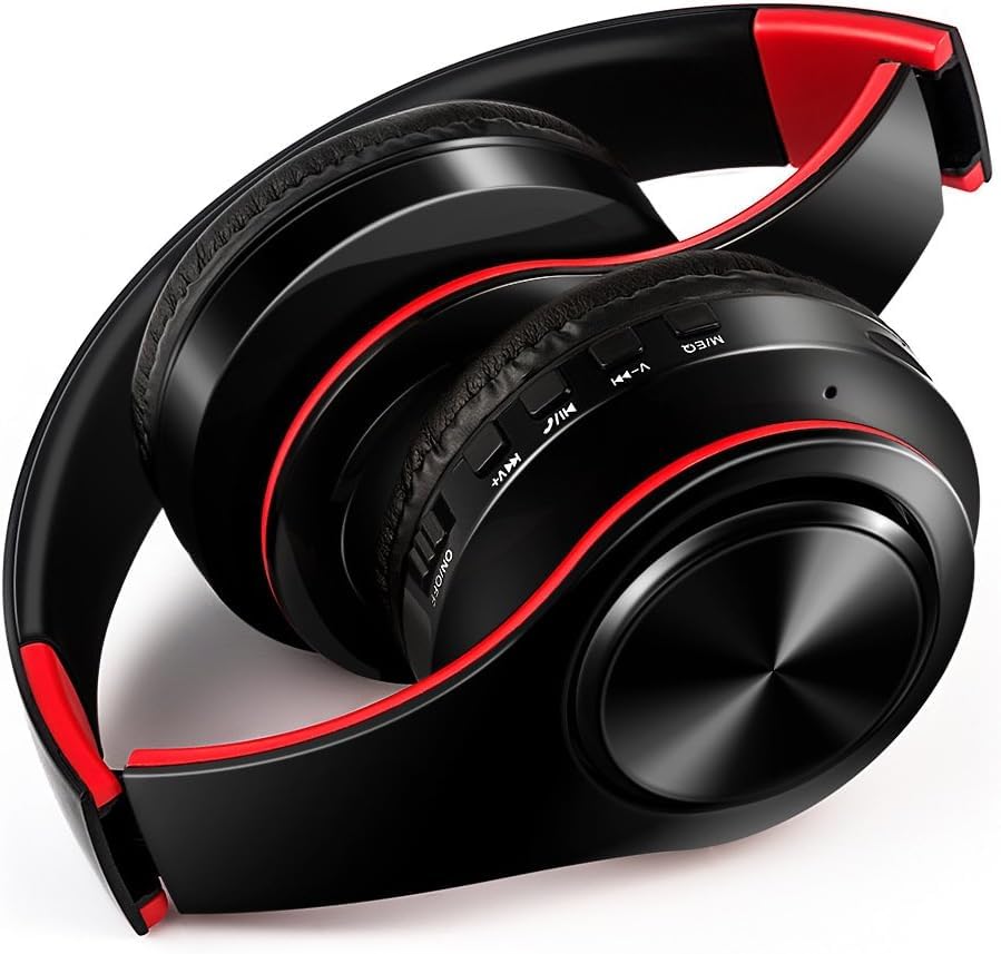 Wireless Headset with Stereo Sound - Ultra Compact & Lightweight Bluetooth Headphones for Work, Gaming, and Travel