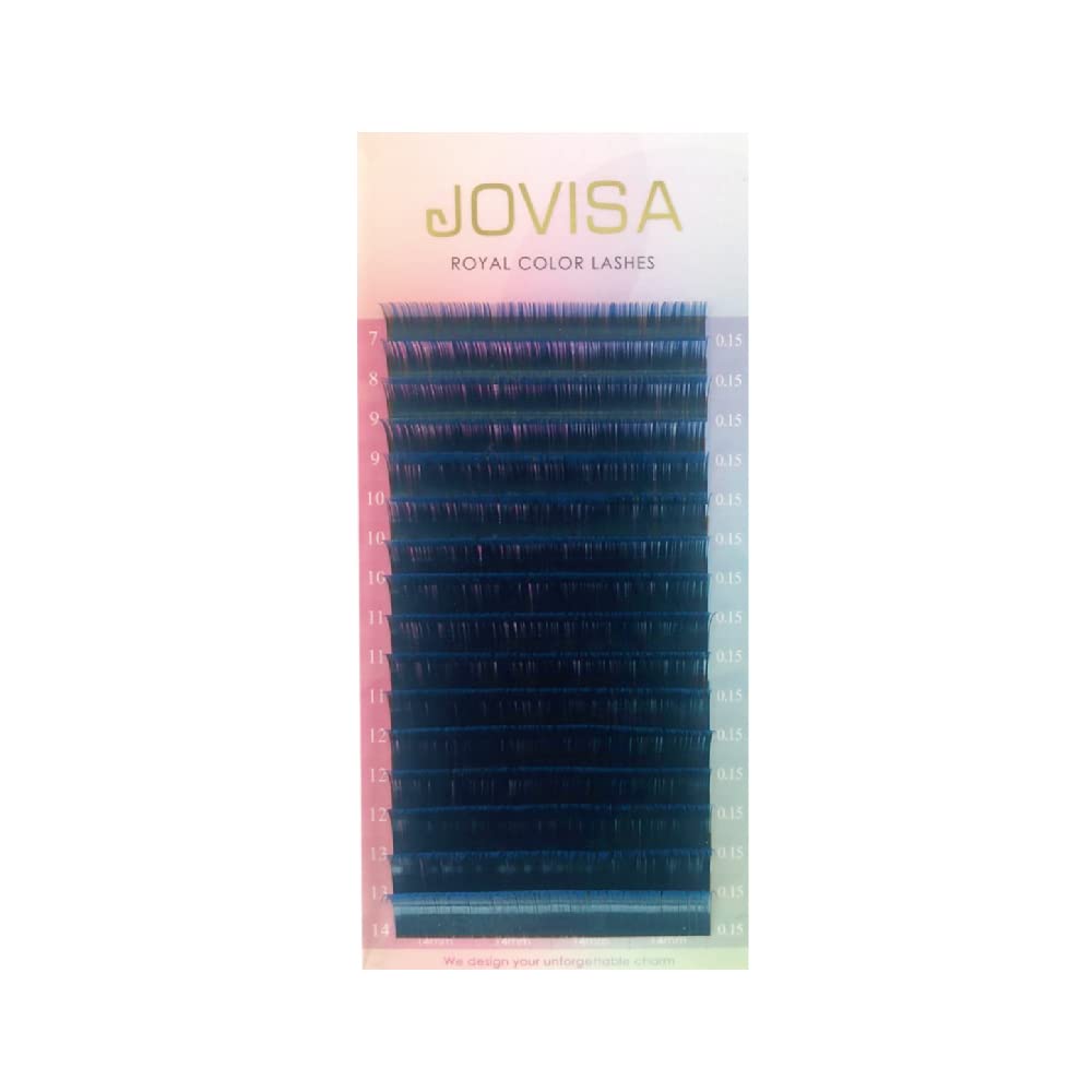 Two-Tone Eyelash Extensions 0.15 CC 11mm - Red Lash Tray with 16 Rows | Perfect for Volume Lashes, Professional Salons & DIY Lash Artists