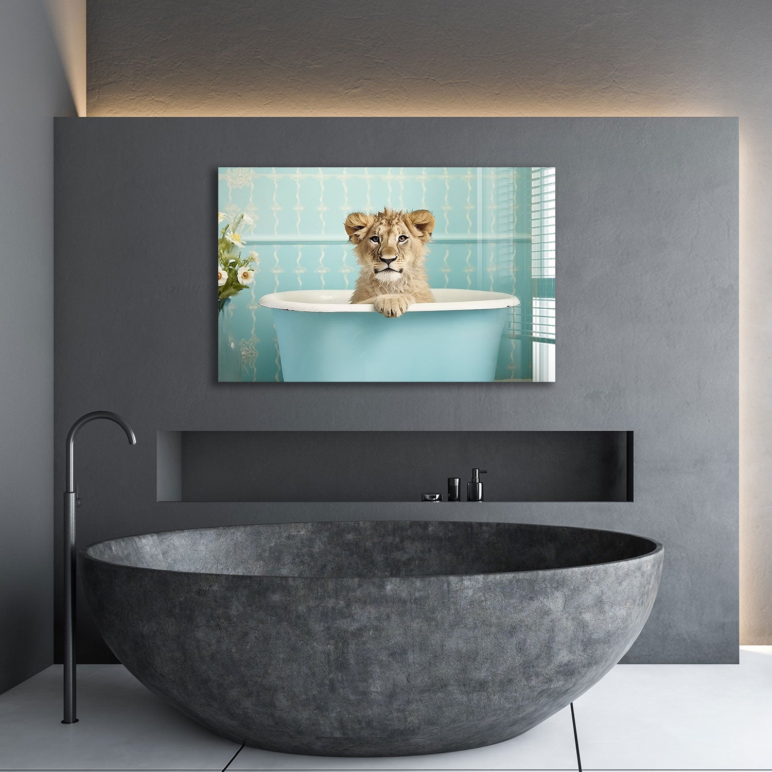 Lion-Shaped Bathtub Toy for Kids - Fun Bath Time Animal Toy for Toddlers & Babies - Perfect for Playtime, Bath Time, and Sensory Development