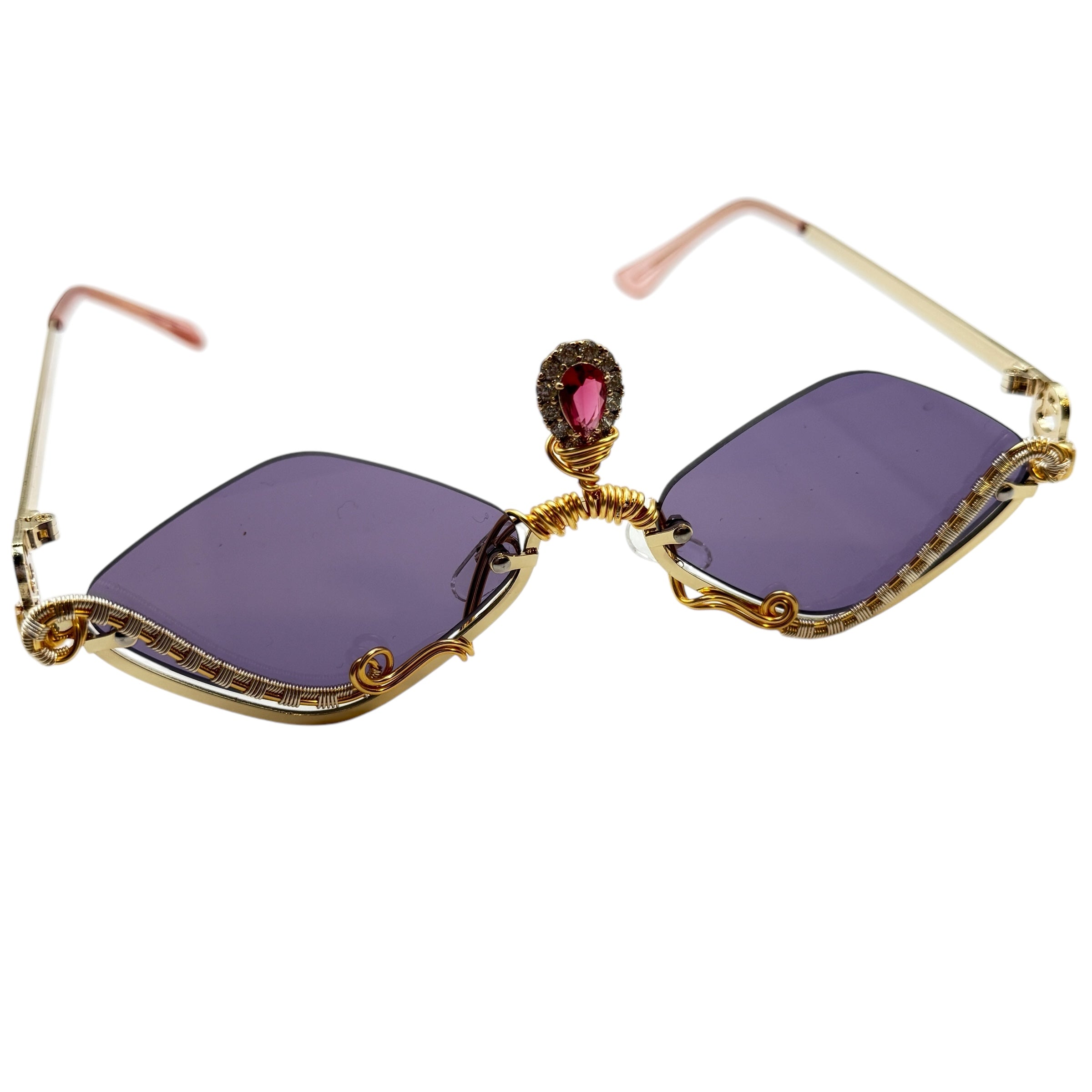 Unique Purple Prisms - One of a Kind Handmade Glass Art for Home Decor, Gifts & Spiritual Healing