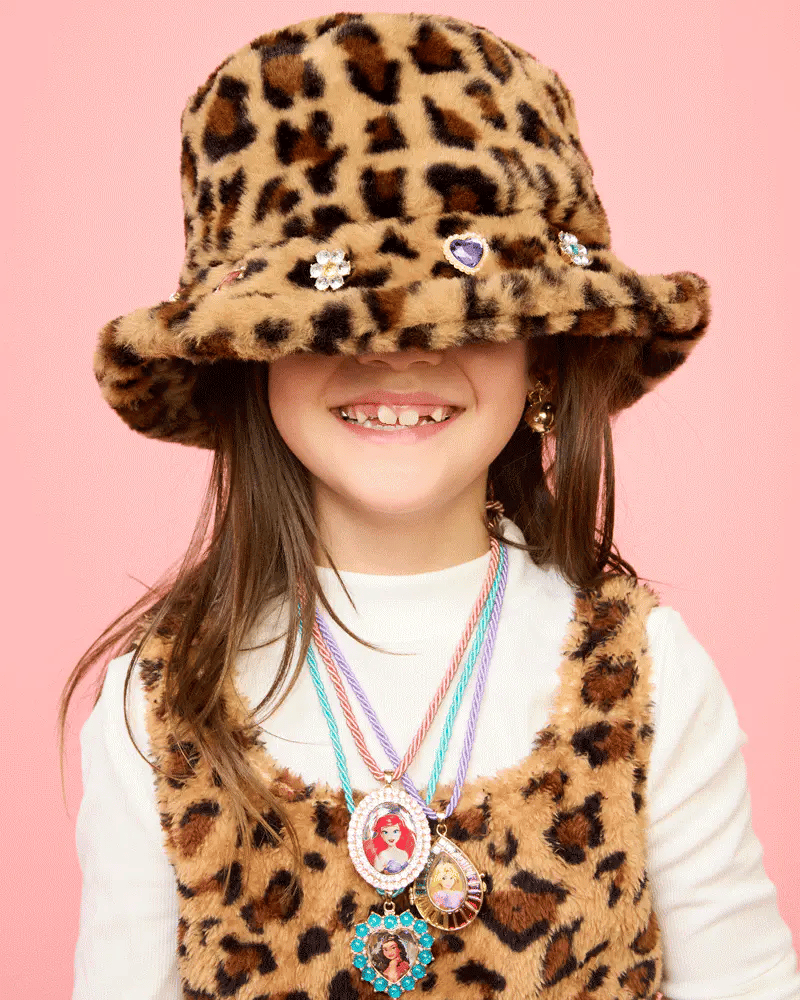 Stylish Jungle Print Jeweled Bucket Hat for Women - Fashion Sun Hat for Outdoor, Beach, and Summer Adventures