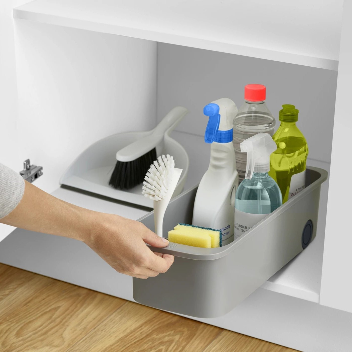 Easy Access Storage Caddy Organizer - Foldable Shelf & Cabinet Organizer for Kitchen, Bathroom, Office - Perfect for Storing Spices, Toiletries & Office Supplies