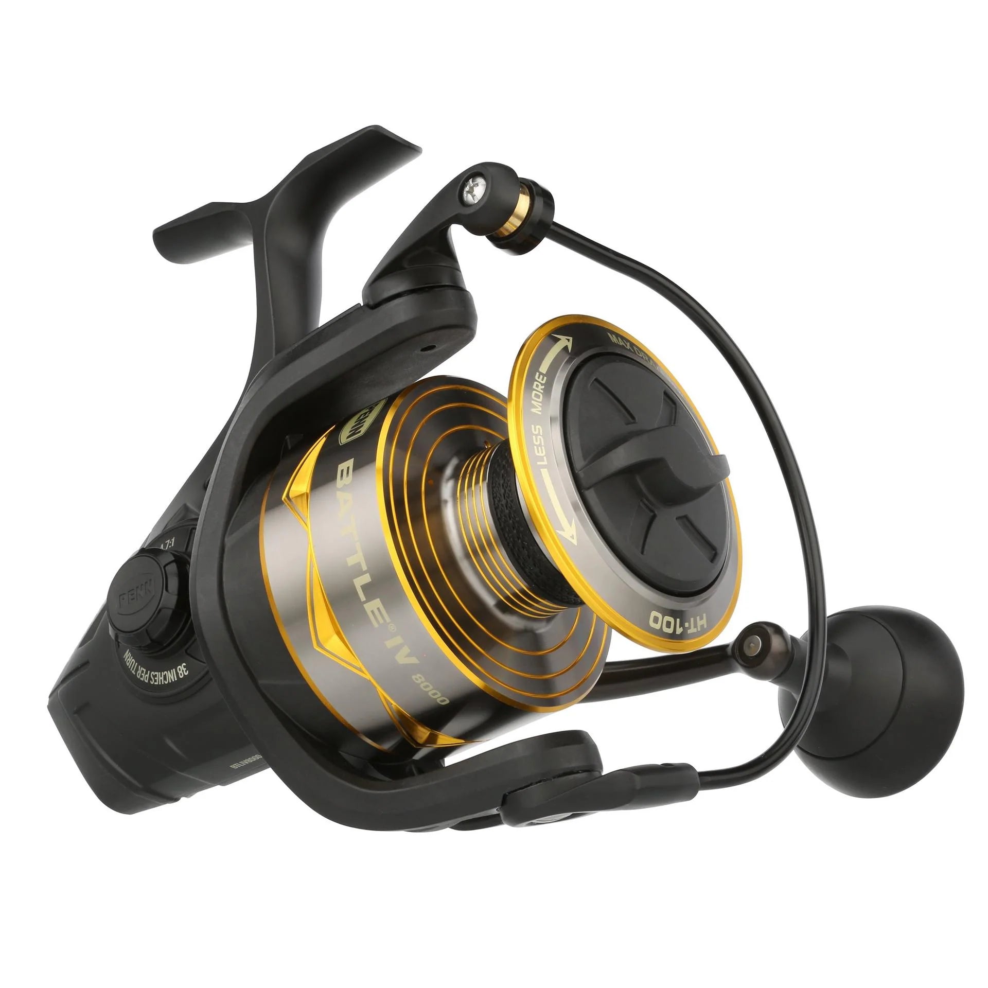 Penn Battle IV Saltwater Spinning Reel - High Performance Fishing Reel for Saltwater & Freshwater - Perfect for Surf Fishing, Pier Fishing & Offshore Angling