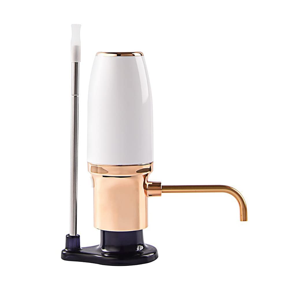Cathyladi Electric Wine Aerator & Dispenser - Rechargeable Automatic Wine Pourer with Touch Button Control, Precision Spout, On/Off Aeration, Extension Tube & Micro USB Cable - Perfect for Home Bars, Parties & Wine Tasting Events